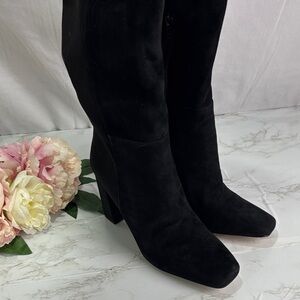 Aldo Womens Mingeon Black Knee High Heeled Boots Size 9 New With Tags